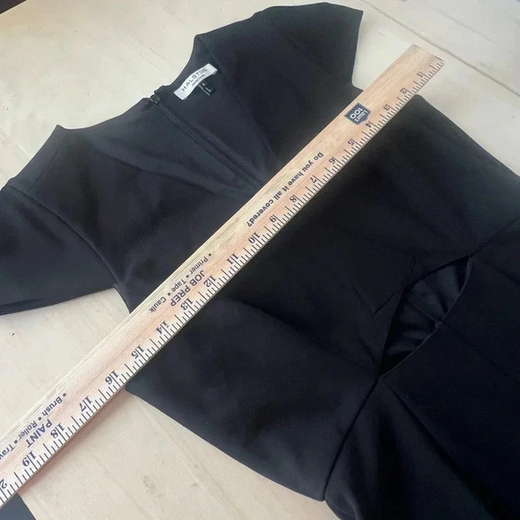 Halston Heritage Little Black Dress with Cutout - 2 - Picture 5 of 10